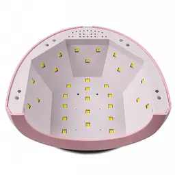 УФ лампа для нігтів Sun 1 CCFL LED 48W сушарка сенсор гель лак Рожева - мініатюра 2