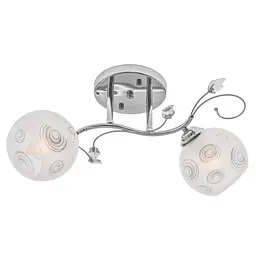 Люстра стельова Brille в спальню E27 60W CH (LK-584C/2) - мініатюра 7