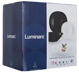 Сервіз столовий Luminarc Carine White&Black, 18 предметів - мініатюра 11