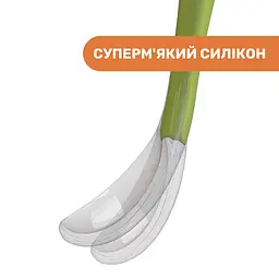 Ложка силіконова Chicco, 6м +, 1 шт., зелений (06828.51) - мініатюра 4