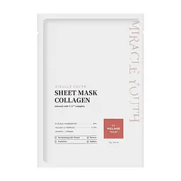 Маска для обличчя Village 11 Factory Miracle Youth Cleansing Sheet Mask Collagen 23 г (8809663754433)