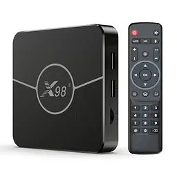 Смарт ТВ приставка X98 Plus 4/64 Гб Smart TV Box Android 11 - мініатюра 1