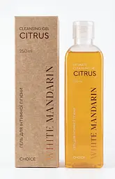 Гель для інтимної гігієни Choice White Mandarin Citrus 250 мл з пребіотиками делікатне очищення, баланс pH та захист мікрофлори
