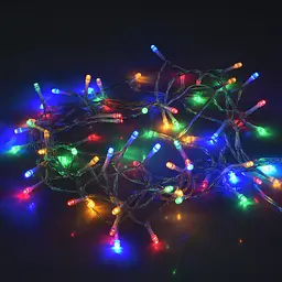 Електрогірлянда Yes! Fun нитка 70 LED статична 4.9 м різнокольорова (975058) - мініатюра 4