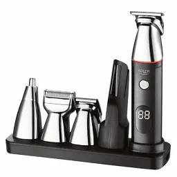 Набір для стрижки Adler AD-2946, Black, 5в1, 3-20мм, LCD-дисплей, робота від акумулятора - мініатюра 6
