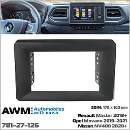 Перехідна рамка Renault Master, Opel Movano, Nissan NV400 AWM 781-27-126 - мініатюра 5