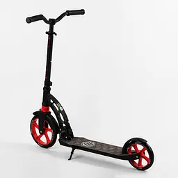 Самокат Best Scooter 85х16х36 см Чорно-червоний 000231606 - мініатюра 4
