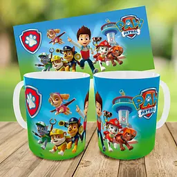 Набір: дитяча сумка-бананка+кружка Щенячий патруль 32х15см, бананка для хлопчика через плече на подарунок (01019) - мініатюра 3