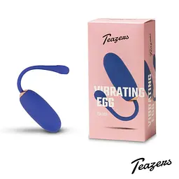 Віброяйце Teazers Egg with Remote, 18.5 см (синій) - мініатюра 12