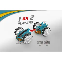 Машинка іграшкова Revolt на радіокеруванні 2в1 Split Racer з ефектами синя (TG1012 BLUE) - мініатюра 5