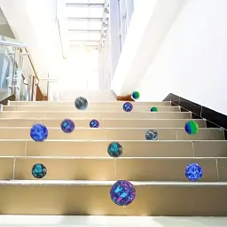 Набір м'ячів-стрибунців GravityBall Space Color 4 шт. - мініатюра 6