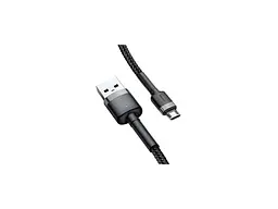 Кабель BASEUS Cafule Cable USB For Micro 2.4A 1m Gray+Black (CAMKLF-BG1) - мініатюра 2
