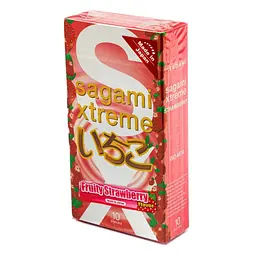 Упаковка 10шт Sagami Xtreme Strawberry