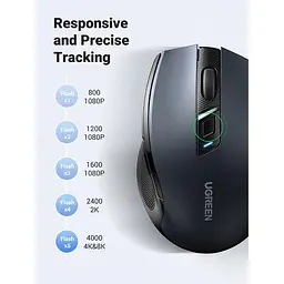 Бездротова миша UGREEN MU006 Ergonomic Wireless 90545 синя - мініатюра 10