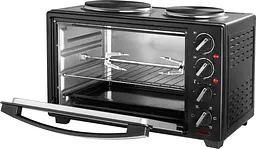 Електродуховка із конфорками ECG ET 32303 Black 30 л - мініатюра 4