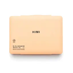 Набір гуашевих фарб HIMI Twin Cup 48x12 мл, персиковий пластиковий пенал (6976939681068) - мініатюра 8