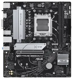 Материнська плата AM5 Asus PRIME B650M-K, B650, 2xDDR5, Int.Video (CPU), 4xSATA3, 2xM.2, 1xPCI-E 4.0 x16, 2xPCI-E 4.0 x1, Realtek 7.1, Realtek 2.5Gb, 6xUSB3.2/6xUSB2.0, VGA/HDMI, MicroATX - мініатюра 2