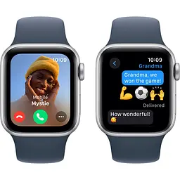 Смарт-годинник Apple Watch SE 2 GPS 40mm Silver Aluminium Case with Storm Blue Sport Band M/L [MRE23] [95082] - мініатюра 5