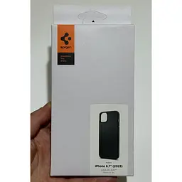Оригинальный противоударный чехол Spigen Liquid Air Armor для iPhone 15 Plus/14 Plus Abyss Green ACS06652 - мініатюра 7