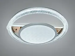 Стельова LED люстра Diasha 8819/600+400 золото 100W пульт - мініатюра 2