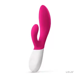 Вібратор-кролик LELO Ina Wave 2 Cerise, манливий рух стовбура + вібрації - мініатюра 1