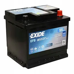 Акумулятор автомобільний EXIDE START-STOP EFB 55A (EL550) - мініатюра 3