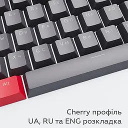 Набір кейкапів Dark Project PBT KS-42 Black-Red (DP-KS-0042) - мініатюра 6