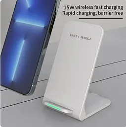 Бездротовий зарядний пристрій Interlook FAST CHARGE QI 15W Smart Sensor  - мініатюра 2