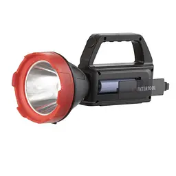Ліхтар акумуляторний Intertool LB-0107 ручний з боковим світлом сонячною панеллю та функцією power bank