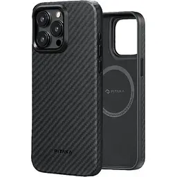 Чехол-накладка Pitaka MagEZ Case Pro 4 Twill 1500D Black/Grey для iPhone 15 Pro Max