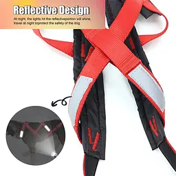Тягова шлейка для собак V.PET.B.R H6 Red, 2XL Червоний - мініатюра 5