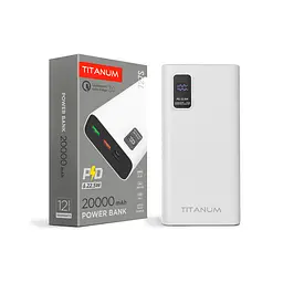 Павербанк TITANUM 727S 20000mAh 22.5W White TITANUM (27363-000) - мініатюра 1