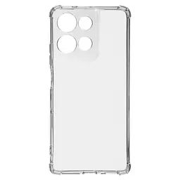 Прозрачный чехол для Motorola G75 5G с защитой камеры и усиленными бортами, тонкий, силиконовый, бесцветный, ударопрочный, противоударный бампер с закрытой камерой, ArmorStandart (ARM81615)