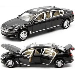 Колекційна металева модель автомобіля АвтоЕксперт BMW 760Li з інерцією, світлом та звуком 1:24 - мініатюра 5