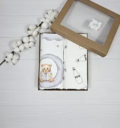 Пелюшки дитячі a.l.babybox Ведмедик 80х100 см 2 шт. Різнокольоровий (NA 18168522)