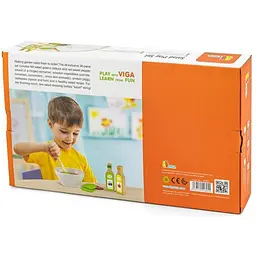 Іграшкові продукти Viga Toys Набір для салату з дерева (51605) - мініатюра 3