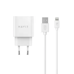 Зарядний пристрій HAVIT HV-ST112 USB з кабелем Lightning HAVIT (27337-000)