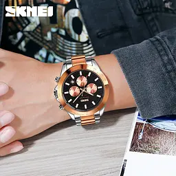 Чоловічий наручний годинник 9259RGBK Rose Gold-Black Skmei acs0029841 - мініатюра 3