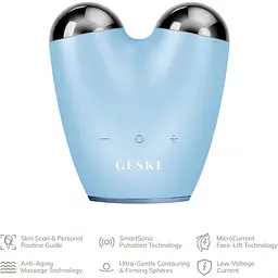 Підтягувач обличчя Geske MicroCurrent Face-Lifter 6 в 1 мікрострумовий аквамарин - мініатюра 4