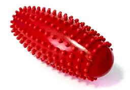 Масажний ролик Almond EasyFit овальний з шипами червоний (EF-1071-R)
