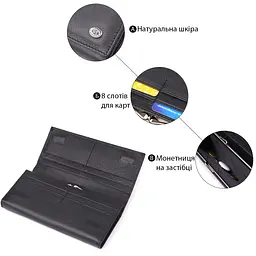 Солідний жіночий гаманець із натуральної шкіри ST Leather 19х9х3 см acs0029653 - мініатюра 4