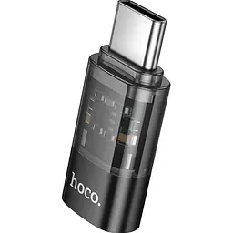 Перехідник Hoco UA36D USB-C Male to Lightning Female OTG Black [140336] - мініатюра 4