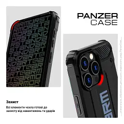 Чохол ArmorStandart Panzer для Samsung A26 5G Black - мініатюра 3