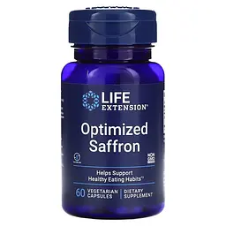 Екстракт шафрану Life Extension Optimized Saffron, 60 вегакапсул для підтримки настрою та апетиту