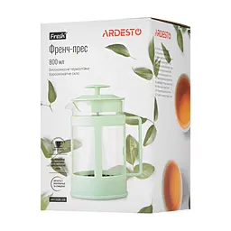 Френч-прес ARDESTO Fresh 800 мл світло-зелений (AR1008LGB) - мініатюра 6