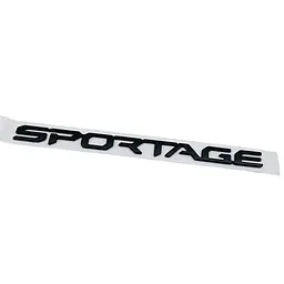 Емблема напис SPORTAGE для Kia чорна матова 235х17мм пластик (на скотчі)