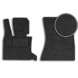 Передні ворсові килимки для BMW X5 (E70) 2007-2013 з підп'ятником 2 шт (Carrera)
