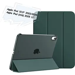 Чохол до планшета BeCover Tri Fold Hard Apple iPad 10.9" (2022/2024)/iPad (А16) 2025 11" Dark Green (713319) - мініатюра 2
