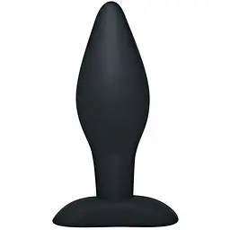 Силіконова анальна пробка Orion Black Velvets Large, 12х4 см, чорний