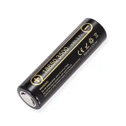 Акумулятор 18650 3500mAh Li-Ion, (3550-3650mah), 3.7V (2.75-4.2V), Blac Liitokala (Lii-35A)